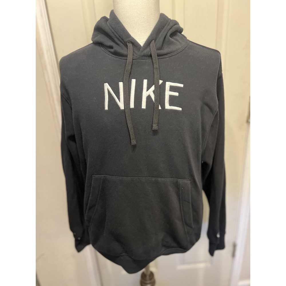vintage nike hoodie large Black White Tag